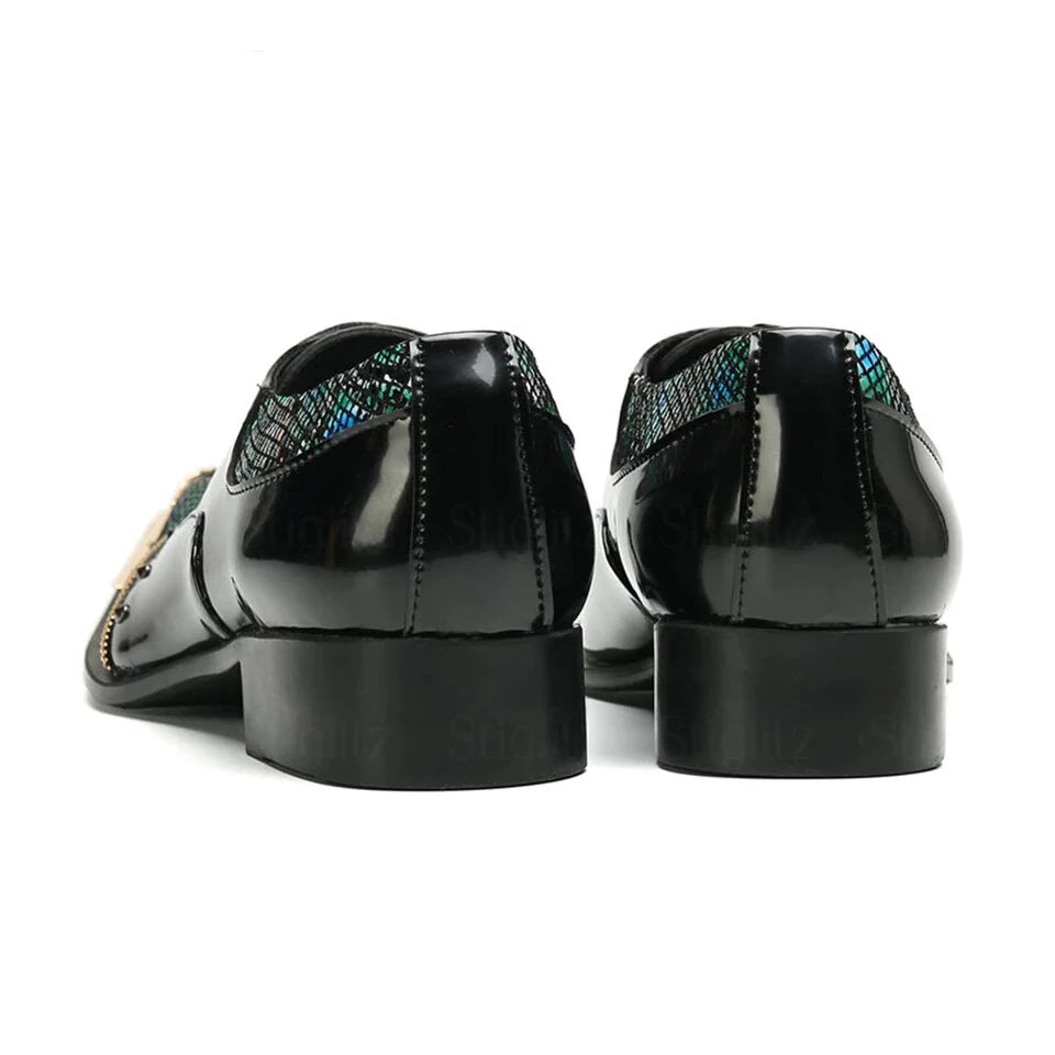 luxury brand Men shoes glitter gold  italian wedding dress shoes men leather pointed toe formal shoes  plus size men shoes