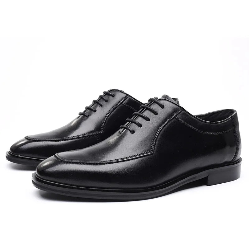 Hochwertige handgefertigte Oxford-Herren-Anzugschuhe aus PU-Leder, Hochzeitsschuhe, formelle italienische Schuhe, heiß