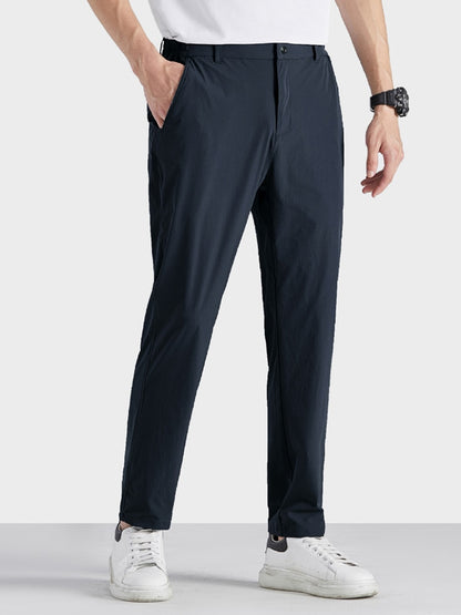 New Summer Casual Pants Men Sportswear Breathable Quick Dry Nylon Loose Straight Golf Pant Plus Size Track Trousers 8XL