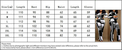 Spring Autumn Two Piece Sets Women Geometric Print Zip Up Top Coat Pants Set Outifits Fashion Tracksuit Casual Elegant Suit