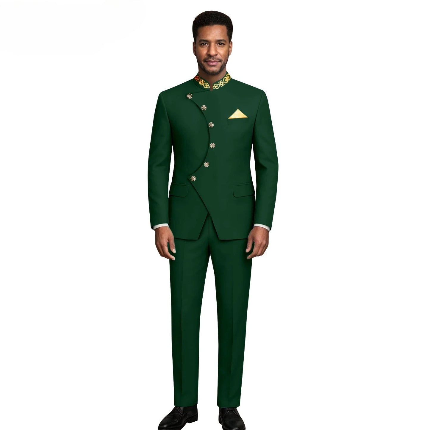 (Jacket +Pants) 2026 New Luxury Elegant Men's Suits 2 Piece Set Fashion Korean Casual Slim Fit Social Groom Wedding Tuxedo