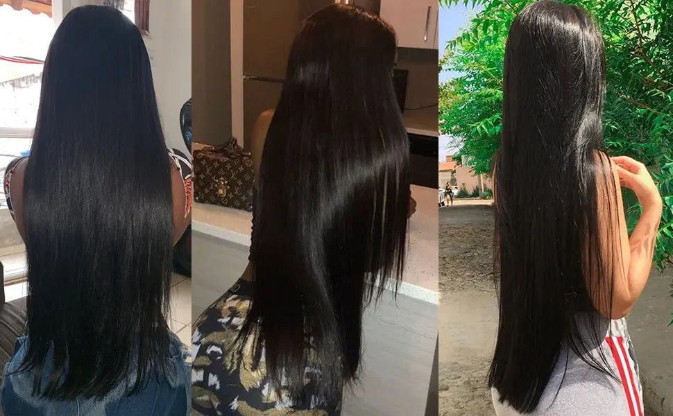 16A Straight Human Hair Bundles Brazilian Real Remy Weave Hair 3 4 5 Pcs 100% Unprocessed Raw Hair Bundles Extensions Natural Black For Women