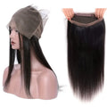 Straight 13x6 Lace Frontal Only 360 Lace Brazilian Virgin Human Hair 2x6 Lace Closure 4x4 5x5 Transparent Swiss Lace Closure