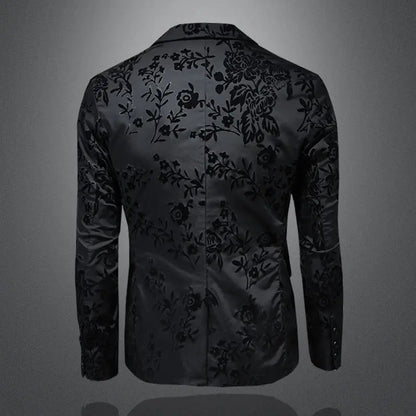 Men's Slim Fit Blazer Jacket Suit Business Wedding Casual Dress Coat Stage Show Costume  Fashion Menswear