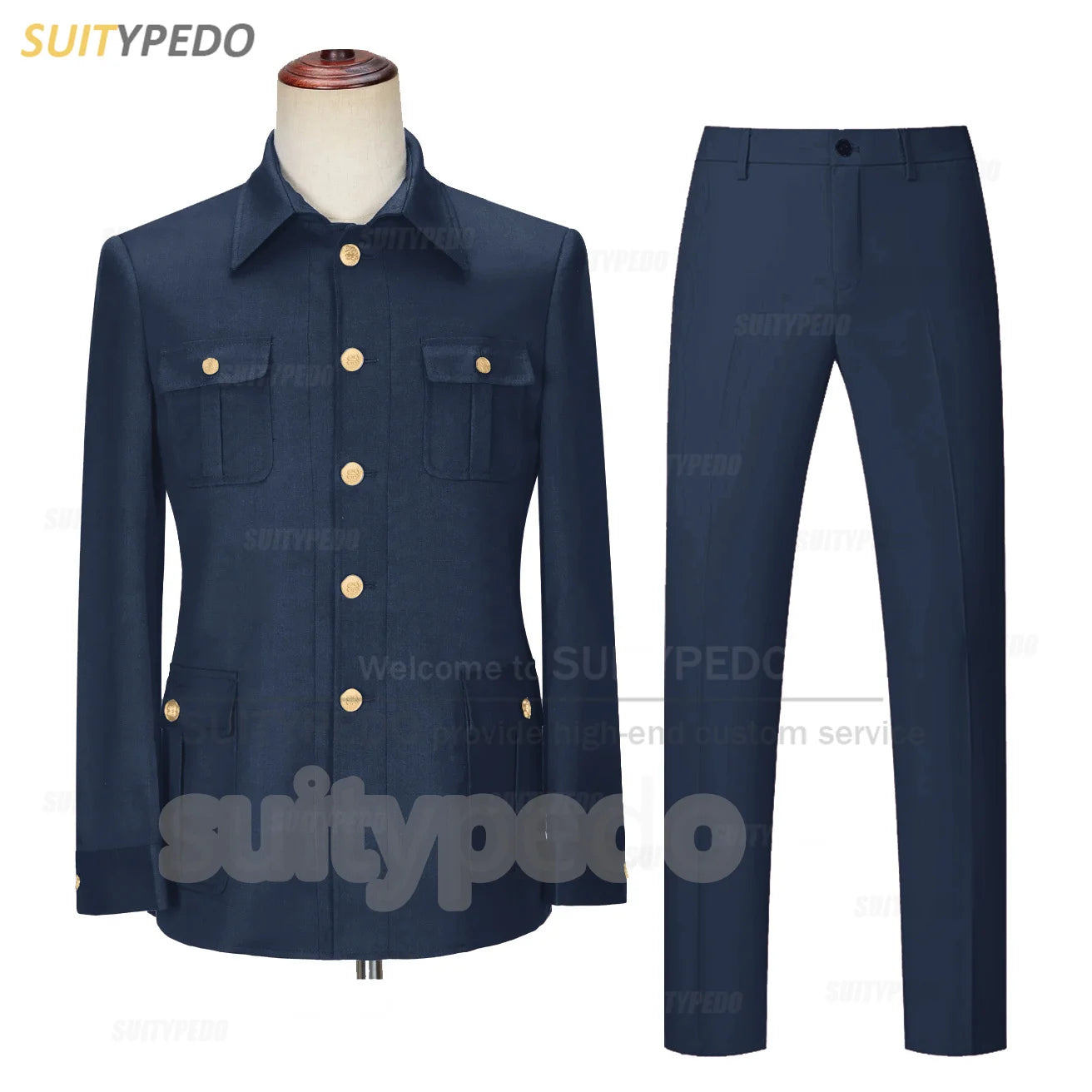 Smart Casual Suit Set For Men Wedding Banquet Grooms Elegant Outfits Formal Party Tailor-made Slim Fit Blazer Pants 2 Pieces