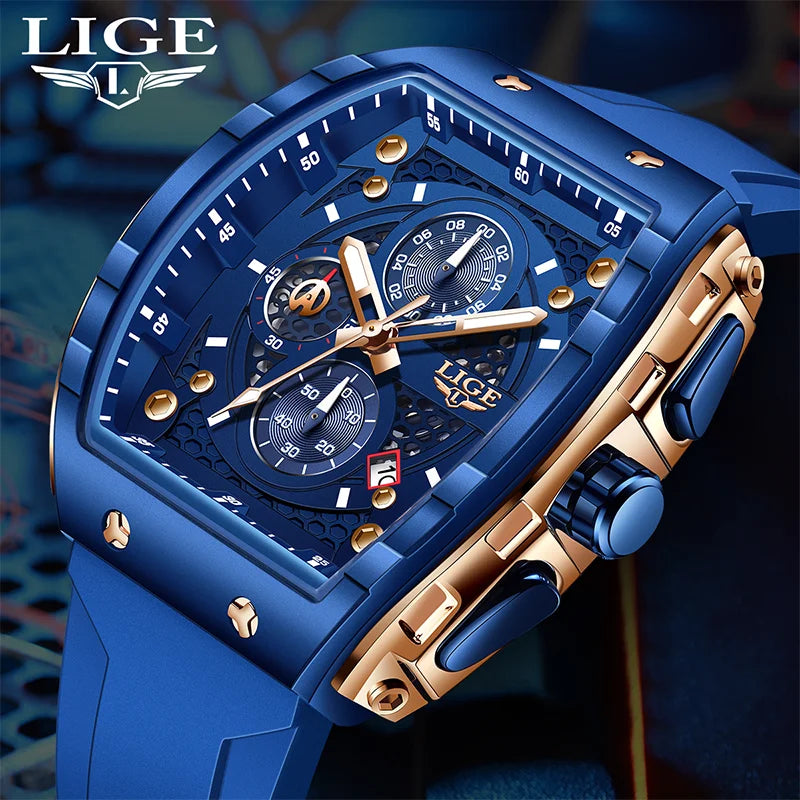 2026 LIGE Top Marke Luxusuhren Herren Sport Wasserdicht Quarz Herrenuhr Militär Leuchtend Taucherarmbanduhr Männlich Reloj Homre