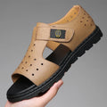 New Men's Sandals Fashion Brand Roman Sandals for Men Soft Bottom Comfortable Beach Shoes High Quality Leather Men Casual Shoes