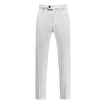 New Autumn Men's Asian Size Slim Fit Suit Pants, Black White Plaid Pant, Red Blue Vertical Striped Trousers. M-5XL 6XL