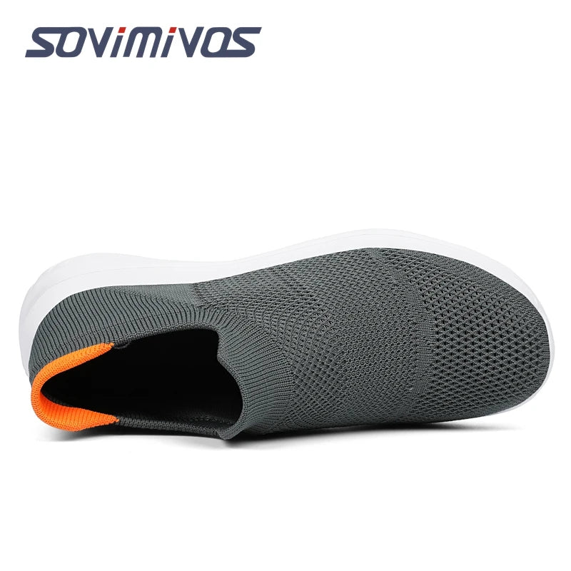 Outdoor Super Light Men Sneakers Fashion Breathable Running Sport Shoes Quality Slip-on Unisex Athletic Footwear  Hot Sale