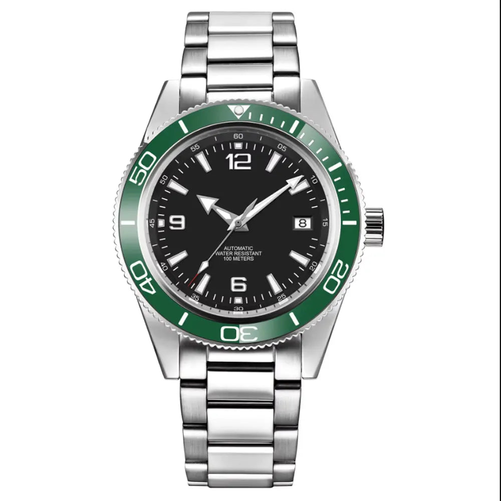 Custom watch logo for man Automatic high quality 41mm  NH35 Mechanical Watches Waterproof Sapphire Ceramic Bezel