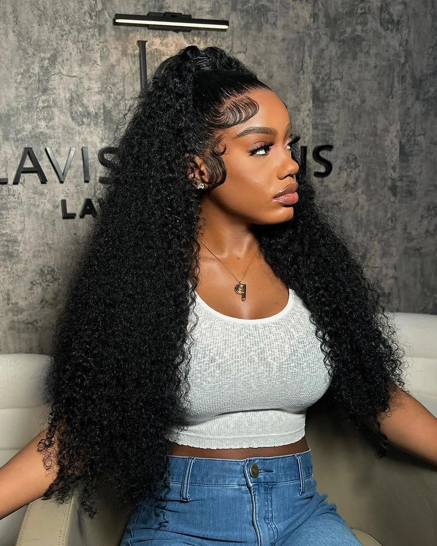 300% High Density Loose Deep Wave 40 46 50 Inch 13x6 13x4 HD Lace Frontal Human Hair Wig Brazilian 360 Full Curly Wigs For Women