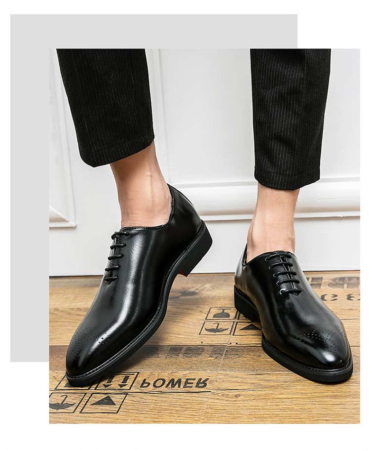 Neue rote Sohle Brogue Schuhe Herren Schwarz Business Herren Formelle Schuhe Schnürung Runde Zehen Frühling/Herbst