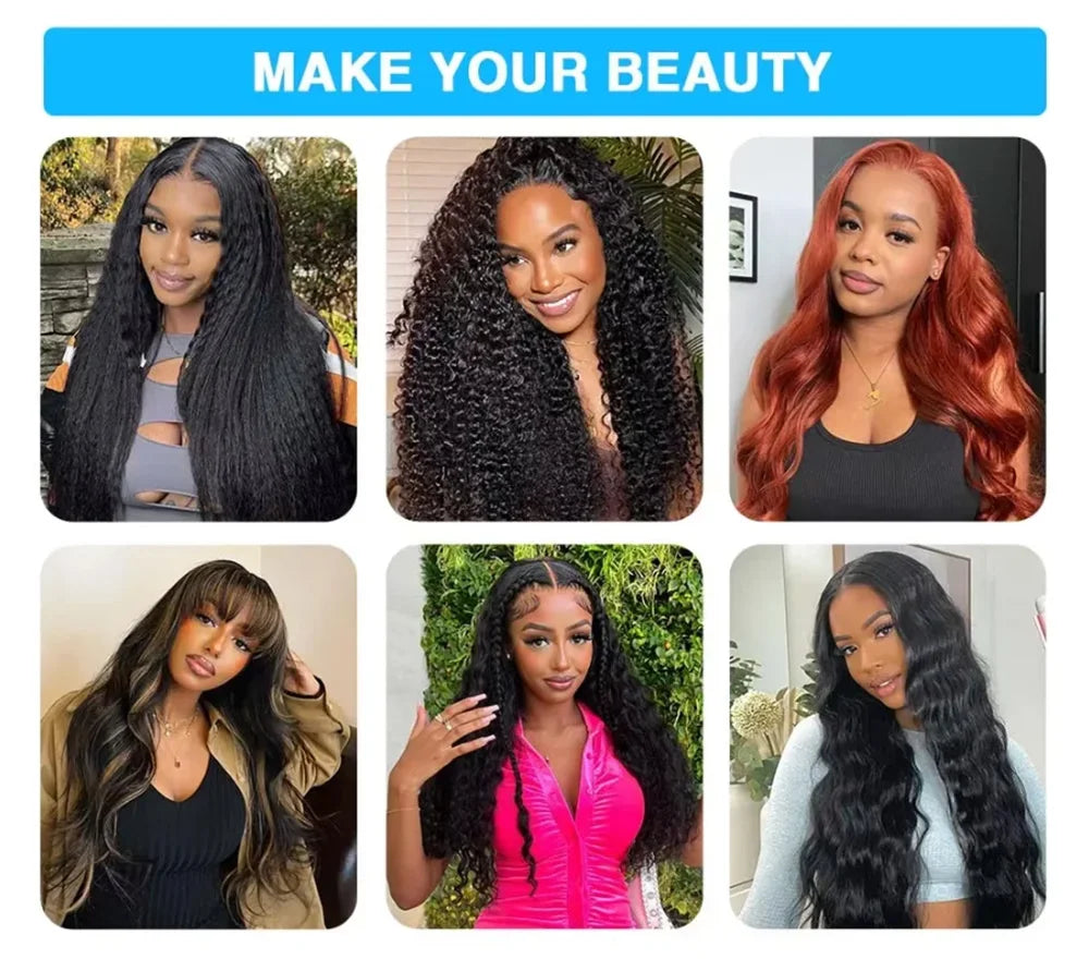 40 Inch Deep Wave Brazilian Human Hair Bundles 3/4 PCS Natural Black Unprocessed Remy Hair Extensions Weave Bundles Soft Silky