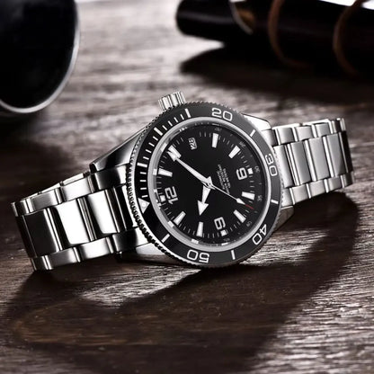 Custom watch logo for man Automatic high quality 41mm  NH35 Mechanical Watches Waterproof Sapphire Ceramic Bezel