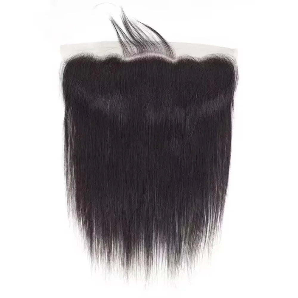 Frontal Only 13x6 Straight 13x6 13X4 HD Lace Frontal Brazilian Human Hair Preplucked 4x4 5x5 6x6 Transparent Lace 2x6 Hd Lace Closure Human Hair