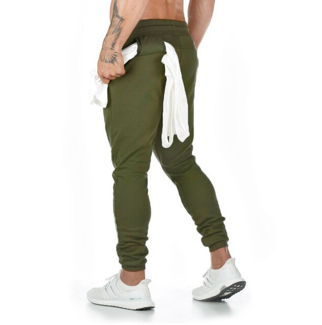 2021 new Men Casual Pants Solid Color Gyms Fitness Workout Sportswear Trousers Autumn Winter Male Crossfit Track Pants