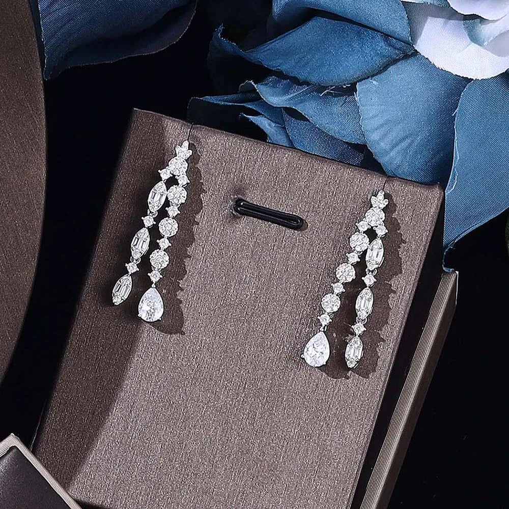 Saudi Arabic Jewelry Set For Women Wedding Party Zircon Crystal Dubai Bridal Jewelry Set Gift