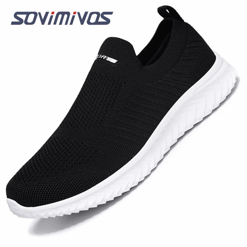 Outdoor Super Light Men Sneakers Fashion Breathable Running Sport Shoes Quality Slip-on Unisex Athletic Footwear  Hot Sale