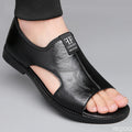 Roman Sandals Summer new Men's Shoes Casual anti-skid driving leather shoes Breathable trendy soft soled Male sandals Homme