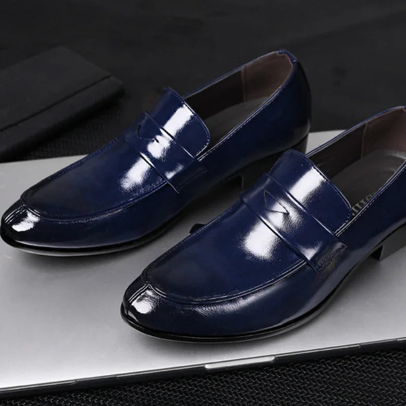 Men Leather Shoes New British Business Dress Shoes Fashion Pointed Social Shoes Casual Shoes Zapatos Hombres