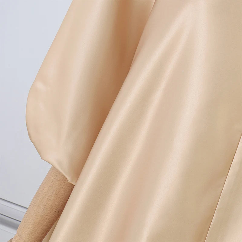 Übergröße 5XL Damen Böhmisches Satin Seide Maxi Langes Kleid 2025 Sommer Strandkleid Elegant V-Ausschnitt Vestidos Lässiges Weites Robe Femme