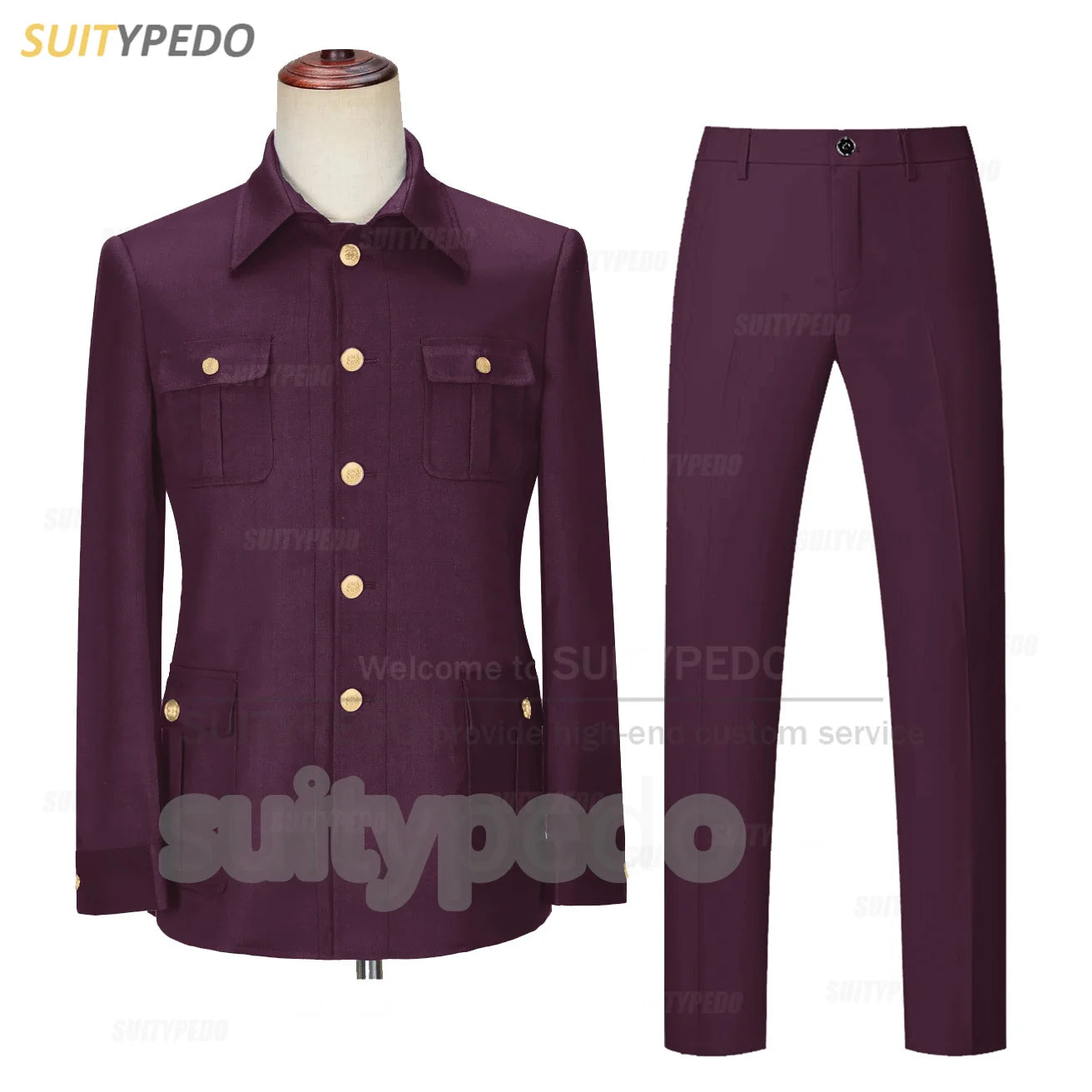 Smart Casual Suit Set For Men Wedding Banquet Grooms Elegant Outfits Formal Party Tailor-made Slim Fit Blazer Pants 2 Pieces