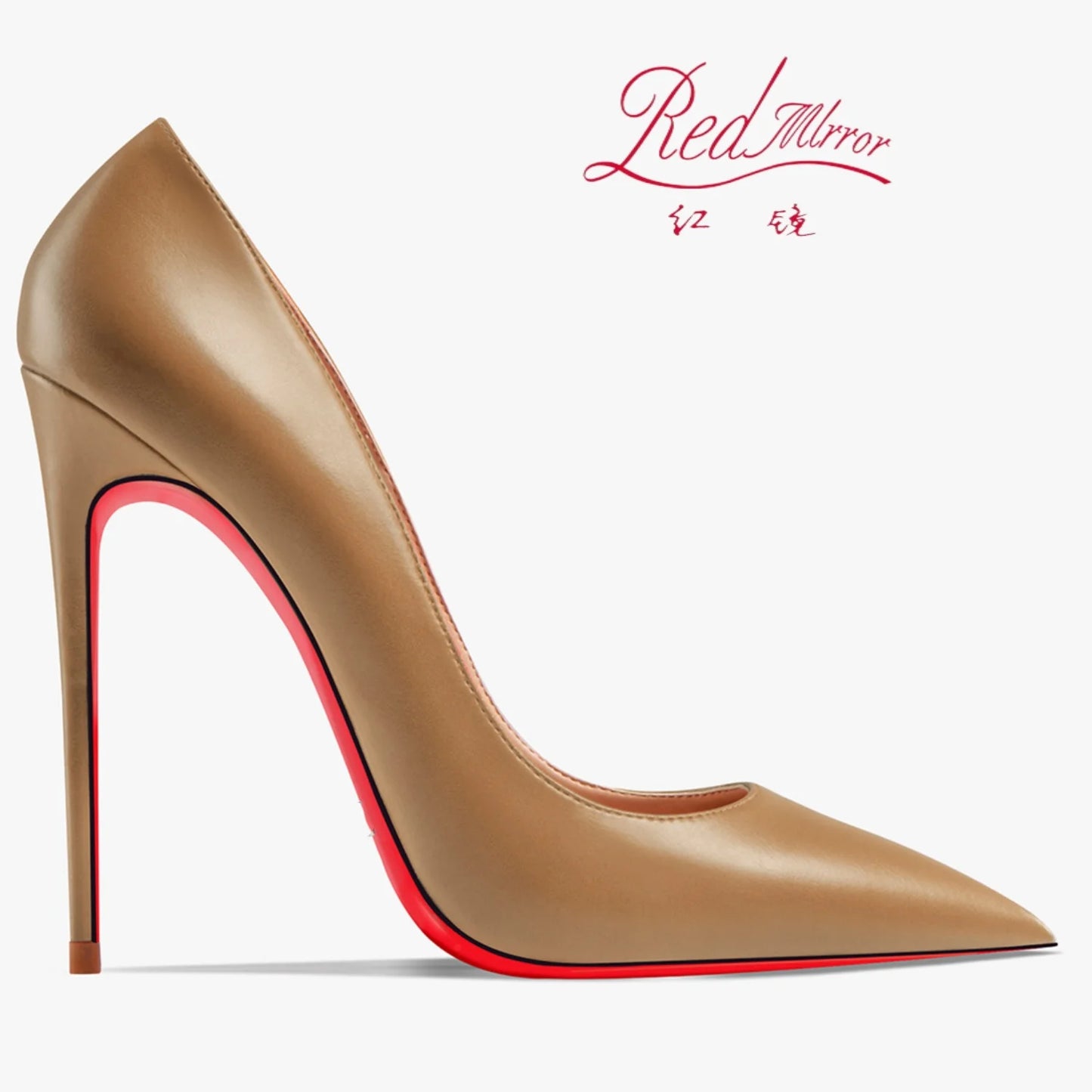 Shoes For Women  Trend Leather Luxury Red Bottoms High Heels 12cm Pointed Toe Stiletto Pumps Comfortable Party Wedding Shoes