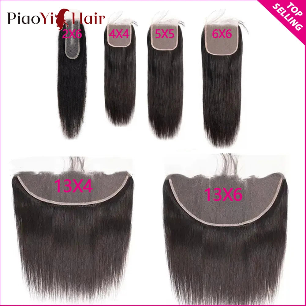 Frontal Only 13x6 Straight 13x6 13X4 HD Lace Frontal Brazilian Human Hair Preplucked 4x4 5x5 6x6 Transparent Lace 2x6 Hd Lace Closure Human Hair