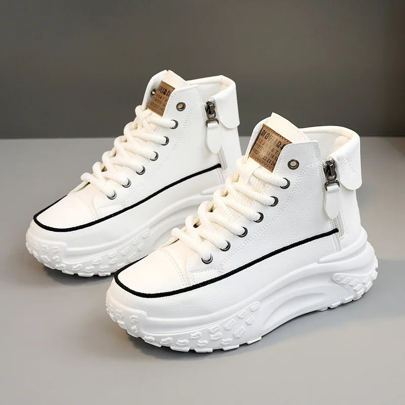 New Women Sneakers Luxury Fashion High Top Women Boots Platform Casual Shoes Outdoor Running Shoes for Women Tenis De Mujer
