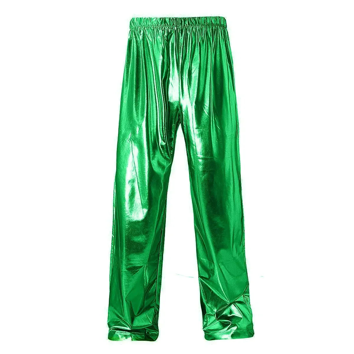 2026 New Men Green Shiny Trousers, Fashion Casual Pants, Gold, Red, Blue, Silver Available, Size S,M,L,XL,XXL,3XL
