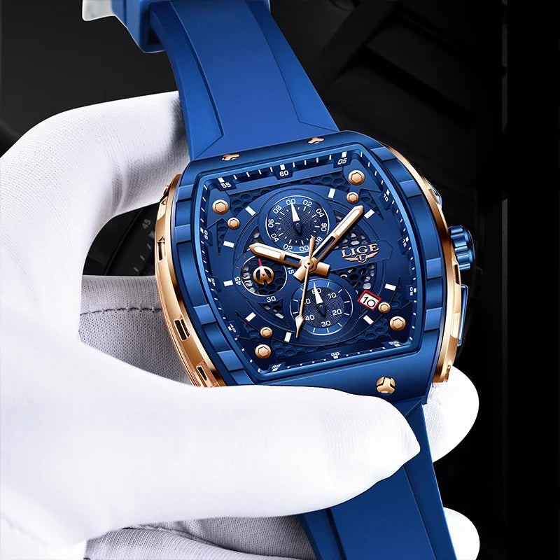 2026 LIGE Top Brand Luxury Watches Men Sport Waterproof Quartz Mens Watch Military Luminous Dive Wristwatch Male Reloj Homre