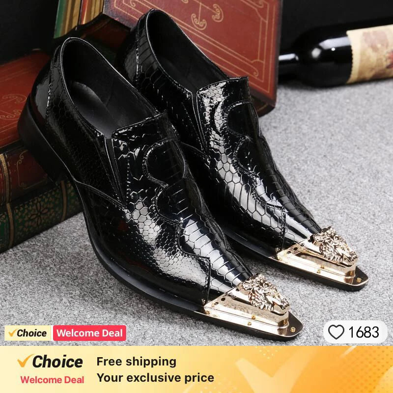 luxury brand Men shoes glitter gold  italian wedding dress shoes men leather pointed toe formal shoes  plus size men shoes