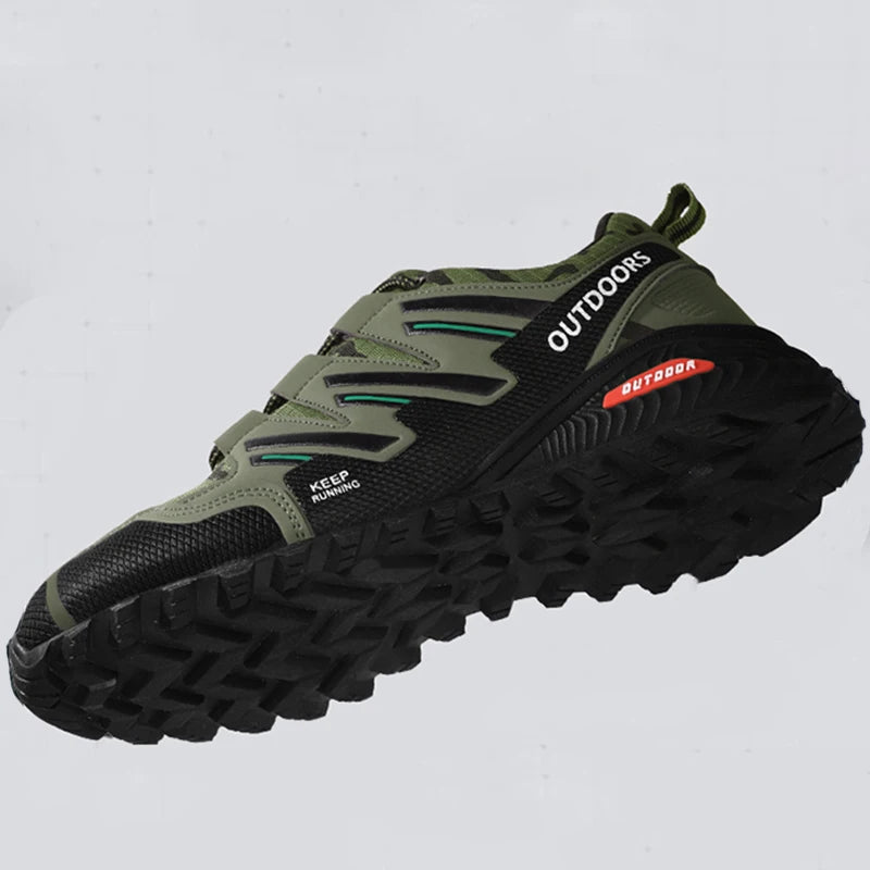 New Men Hiking Shoes Outdoor Waterproof Sports Shoes Comfortable Leather Hiking Training Boots Large Size Tactical Shoe Men