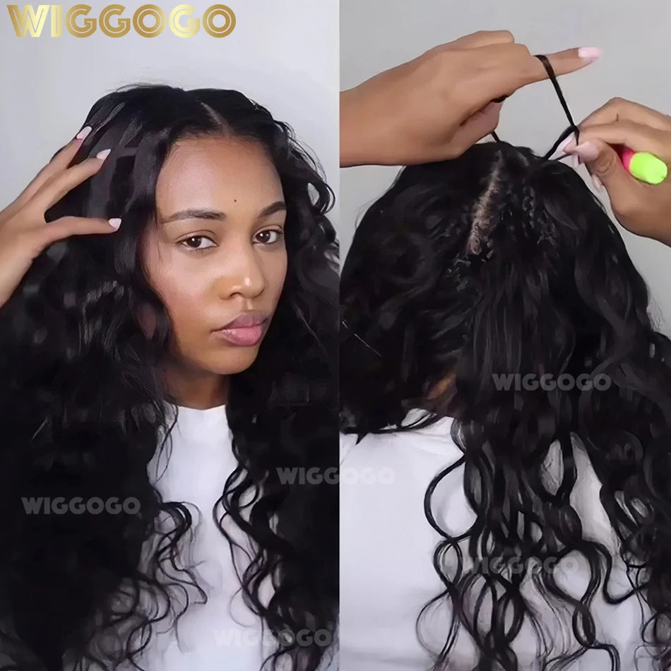 Body Wave Crochet Human Hair Knotless Pre-Separated Feather Lightweight Human Crochet Hair Extensions For Braids Twist 60g/Pack