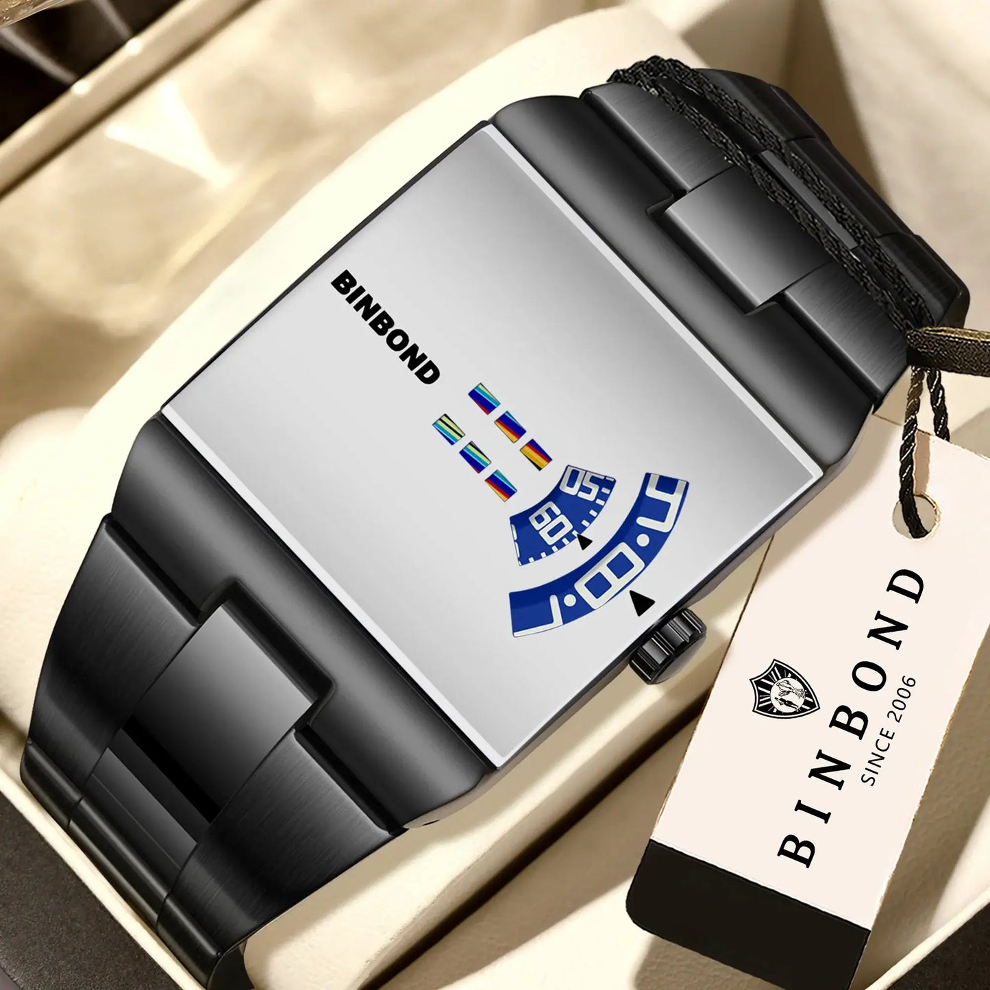 BINBOND Original Design Waterproof Men's Watch Accurate Quartz Watches For Men Luxury Sturdy Sport Wristwatches Casual Reloj in gift box.