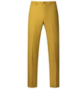 New Men Solid Colour Formal Suit Pants Black / Red / Royal Blue Homme Wedding Office Social Slim Fit Trousers