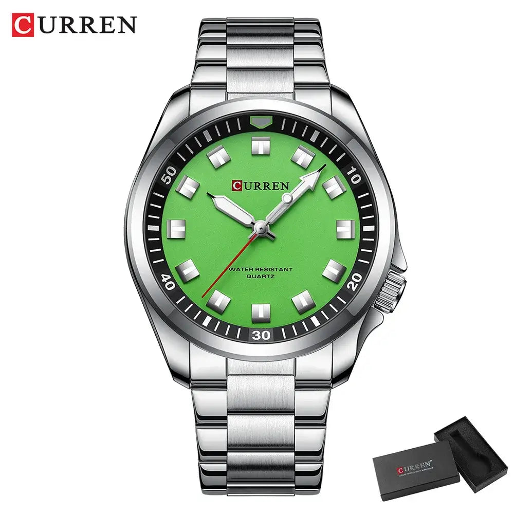 CURREN 8451 Fashion Men Watch Top Brand Luxury Waterproof Sport Mens Watches Stainless steel Automatic Date Military Wristwatch