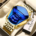 BINBOND Iron Man Face Orginal Brand Quartz Watches For Man Luxury Waterproof Men's Watch Sturdy Reloj Free Ship