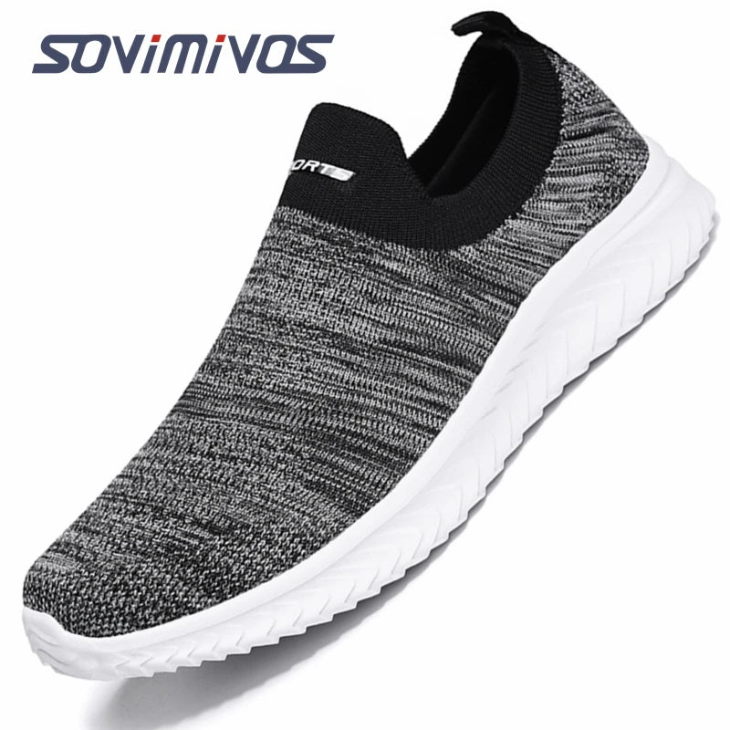 Outdoor Super Light Men Sneakers Fashion Breathable Running Sport Shoes Quality Slip-on Unisex Athletic Footwear  Hot Sale