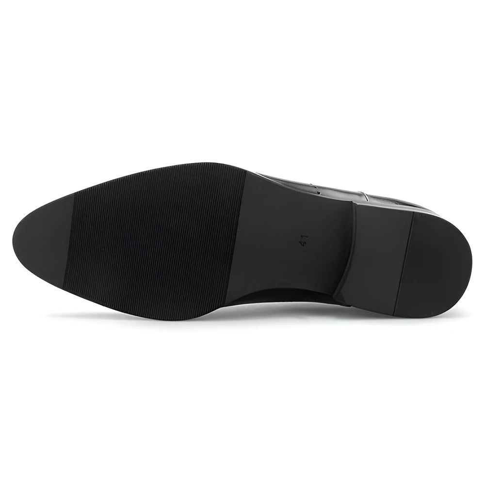 Vollnarbenleder Business Oxford Schuhe für Herren Formelle Derby-Schuhe Alltagskleidung