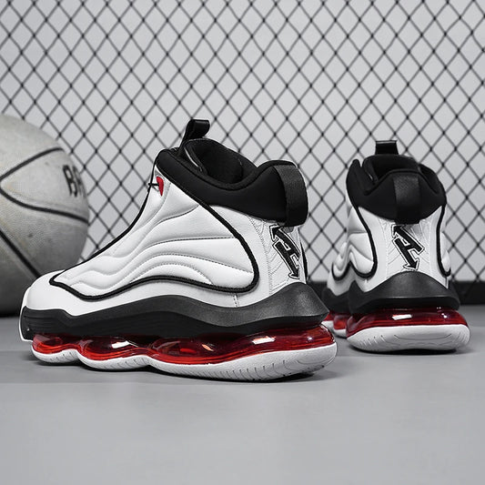 Men's Basketball Shoes Breathable Cushioning Non-Slip Wearable Runing Shoes Gym Training Athletic Basketball Sneakers for Women