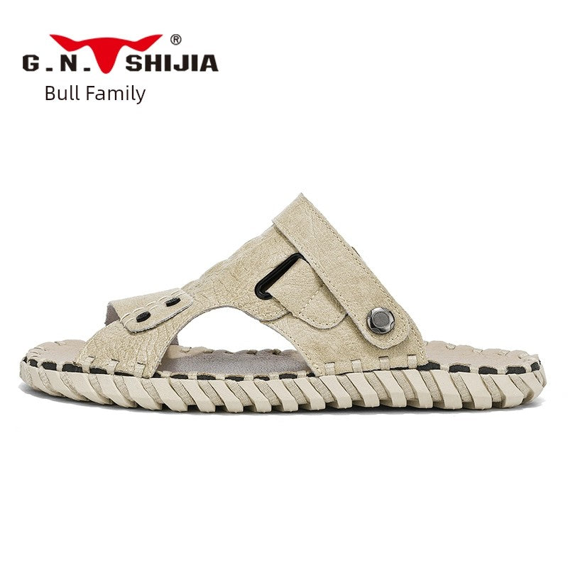 G. N. Shi Jia Summer Non-Slip Abrasion Resistant Handmade Sandals