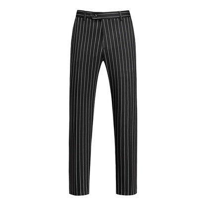 New Autumn Men's Asian Size Slim Fit Suit Pants, Black White Plaid Pant, Red Blue Vertical Striped Trousers. M-5XL 6XL