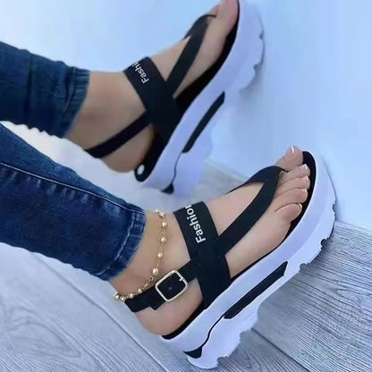 New Platform Women Sandals For Summer Wedges Shoes Women Platform Heels Sandalias Mujer Luxury Summer Flip Flops