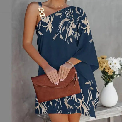 Summer Print Women Dress Fashion Sexy Loose Elegant Casual Dresses Female Office Clubwear Party Dress Robe Femme New