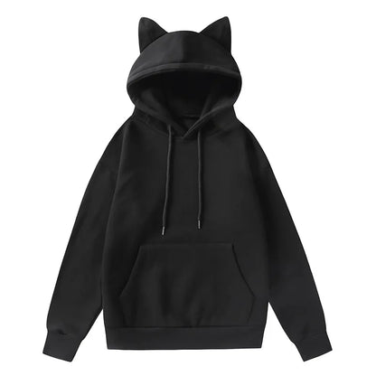 New Winter Men's Hoodie Sweater Pullover South Korea Fashion Men's Cat Ears Cute Japanese Top Personality Sweatshirt Women