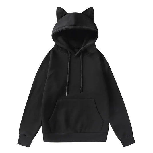New Winter Men's Hoodie Sweater Pullover South Korea Fashion Men's Cat Ears Cute Japanese Top Personality Sweatshirt Women