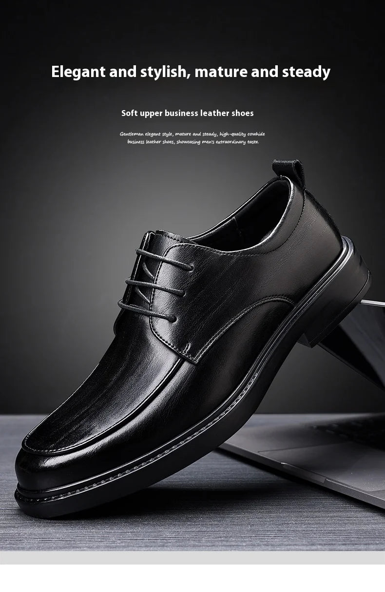 Herren Übergröße Aufzugsschuhe 3/6/8CM Höhenzunahme Formelle Büro Hochzeit Party Kleiderschuhe Erhöhte Schuhe Lässige Leder Oxfords