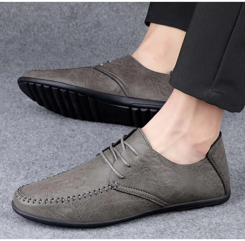 Leder Herrenschuhe Mode Formelle Herrenschuhe Mokassins Italienische Atmungsaktive Herren Loafer Schwarz Übergröße 38-47