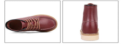 Men Boots Elevator Shoes Hidden Heels High Soft Leather Heightening Shoes For Man Increase Insole 10CM 8CM 6CM Height Boots